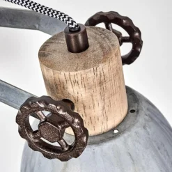 Lampes Vintages & Rétros-hofstein Applique murale Orny Bois clair, Argenté, 1 lumière