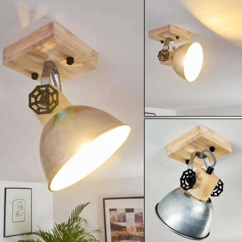 Lampes Industrielles-hofstein Applique murale Orny Brun, Zingué, 1 lumière