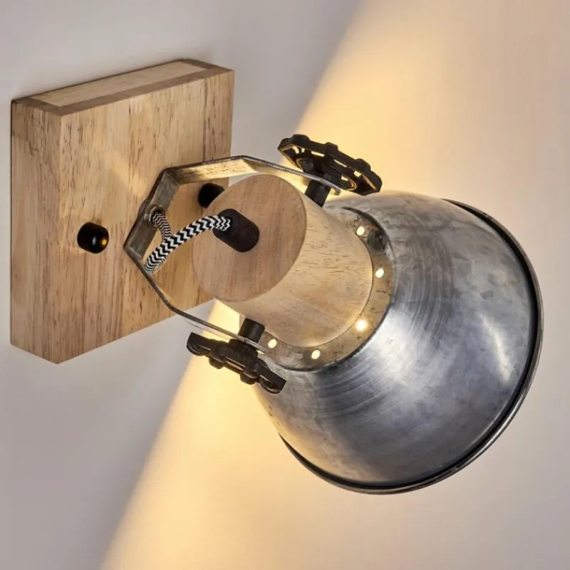 Lampes Industrielles-hofstein Applique murale Orny Brun, Zingué, 1 lumière