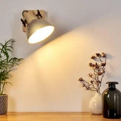 Lampes Industrielles-hofstein Applique murale Orny Brun, Zingué, 1 lumière