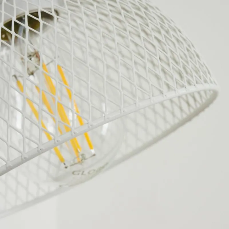 Lampes Industrielles-hofstein Applique murale Orny Brun, Blanc, 1 lumière