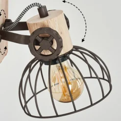 Lampes Industrielles-hofstein Applique murale Orny Brun, Écru, 1 lumière