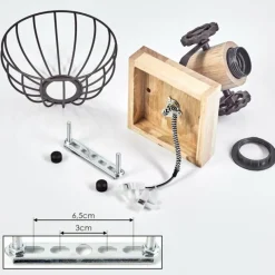 Lampes Industrielles-hofstein Applique murale Orny Brun, Écru, 1 lumière