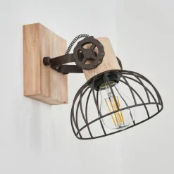 Lampes Industrielles-hofstein Applique murale Orny Brun, Écru, 1 lumière