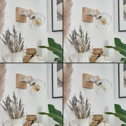 Luminaires Scandinaves-hofstein Applique murale Orny Écru, Blanc, 1 lumière