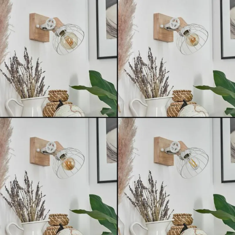 Luminaires Scandinaves-hofstein Applique murale Orny Écru, Blanc, 1 lumière