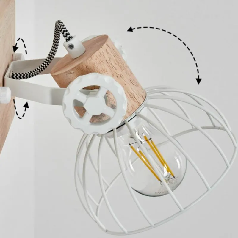 Luminaires Scandinaves-hofstein Applique murale Orny Écru, Blanc, 1 lumière