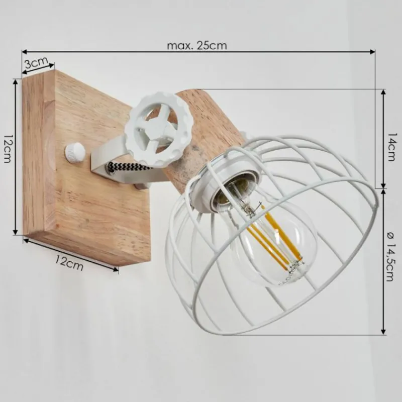 Luminaires Scandinaves-hofstein Applique murale Orny Écru, Blanc, 1 lumière