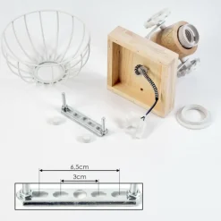 Luminaires Scandinaves-hofstein Applique murale Orny Écru, Blanc, 1 lumière