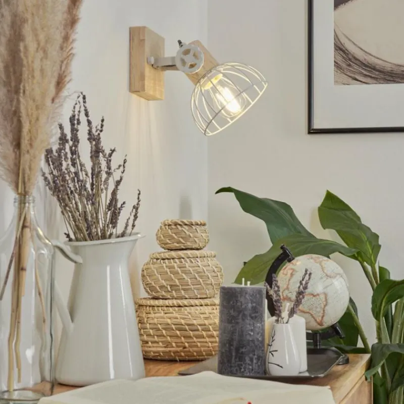 Luminaires Scandinaves-hofstein Applique murale Orny Écru, Blanc, 1 lumière