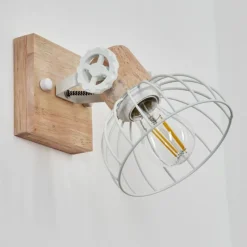 Luminaires Scandinaves-hofstein Applique murale Orny Écru, Blanc, 1 lumière