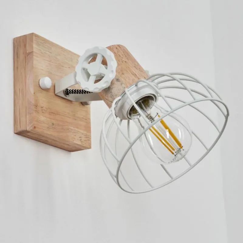 Luminaires Scandinaves-hofstein Applique murale Orny Écru, Blanc, 1 lumière