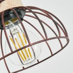 Lampes Industrielles-hofstein Applique murale Orny Écru, Rouille, 1 lumière