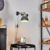 Lampes Industrielles-hofstein Applique murale Orny Gris, Bois clair, 1 lumière