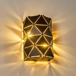 Lampes Dorées-hofstein Applique murale Osby Or, Noir, 2 lumières