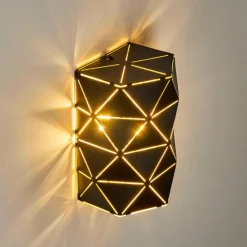 Lampes Dorées-hofstein Applique murale Osby Or, Noir, 2 lumières