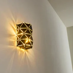 Lampes Dorées-hofstein Applique murale Osby Or, Noir, 2 lumières