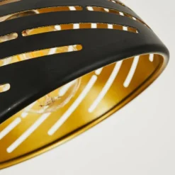 Lampes Dorées-hofstein Applique murale Osina Brun, Noir, 1 lumière