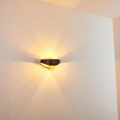 Lampe Turque-hofstein Applique murale Padua Brun doré, 2 lumières