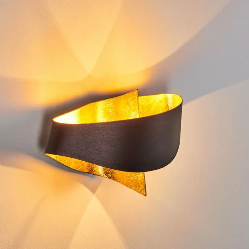 Lampe Turque-hofstein Applique murale Padua Brun doré, 2 lumières