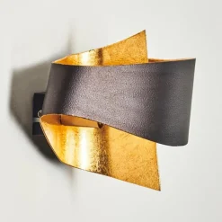 Lampe Turque-hofstein Applique murale Padua Brun doré, 2 lumières