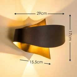 Lampe Turque-hofstein Applique murale Padua Brun, 2 lumières