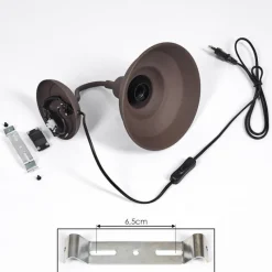 Lampes Vintages & Rétros-hofstein Applique murale Palaina Brun, 1 lumière