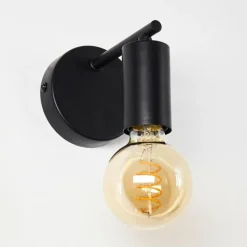 hofstein Applique murale Pamunkey Noir, 1 lumière