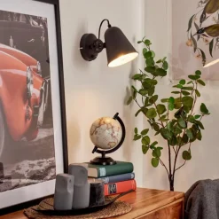 hofstein Applique murale Pany Chrome, Noir, 1 lumière