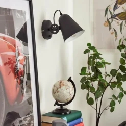 hofstein Applique murale Pany Chrome, Noir, 1 lumière