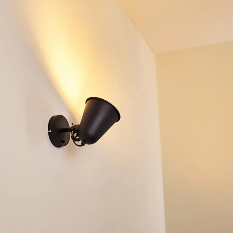 hofstein Applique murale Pany Noir, 1 lumière* Appliques