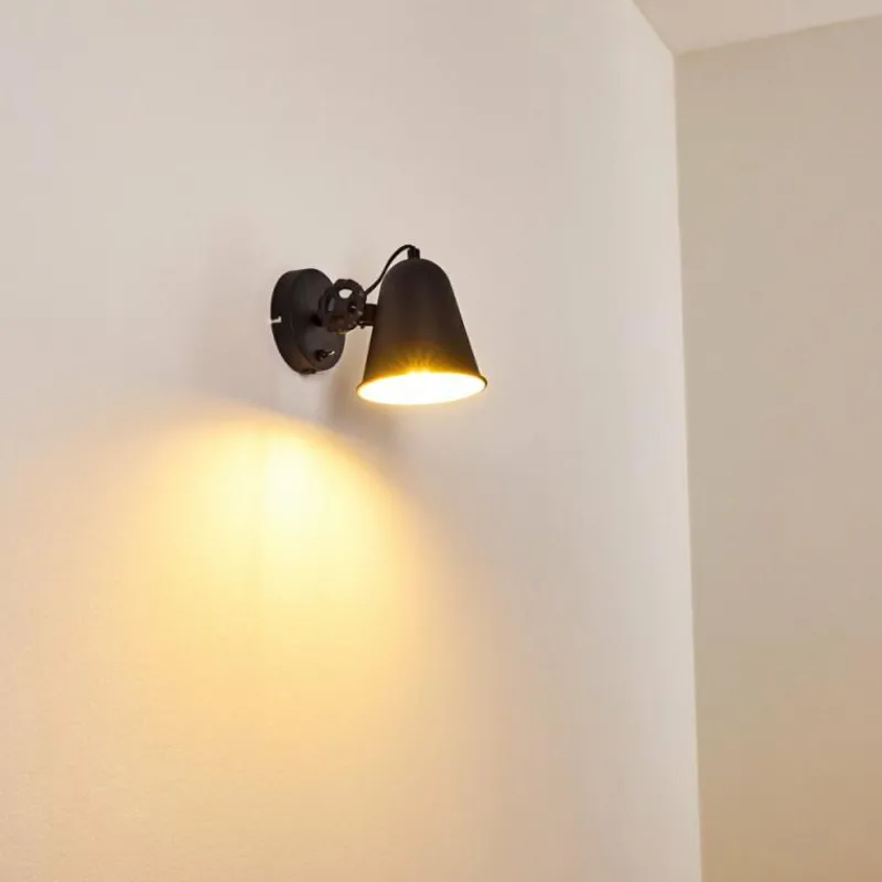 hofstein Applique murale Pany Noir, 1 lumière* Appliques