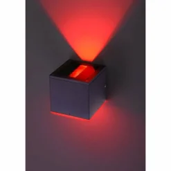 Paul Neuhaus Q-Serie Applique murale Paul Neuhaus Q-AMIN LED Anthracite, 1 lumière, Télécommandes, Changeur de couleurs