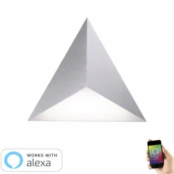 Paul Neuhaus Q-Serie Applique murale Paul Neuhaus Neuhaus Q-TETRA MASTER LED Nickel mat, 1 lumière, Télécommandes, Changeur de couleurs