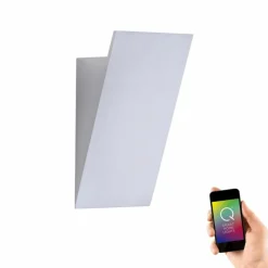 Paul Neuhaus Q-Serie Applique murale Paul Neuhaus Q-WEDGE LED Aluminium, 1 lumière, Télécommandes, Changeur de couleurs