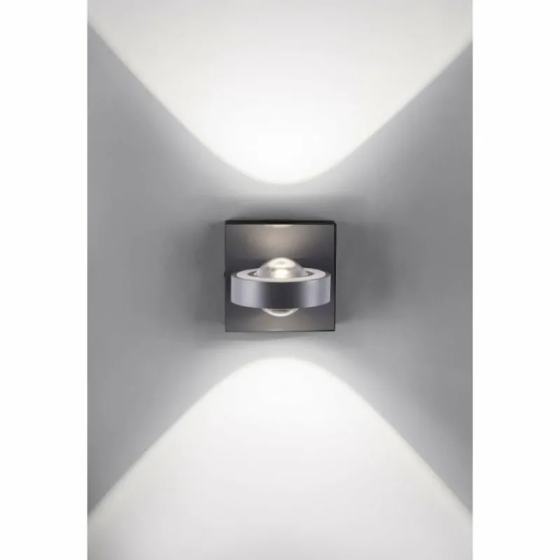 Paul Neuhaus Q-Serie Applique murale Paul Neuhaus Q-MIA LED Anthracite, 2 lumières, Télécommandes