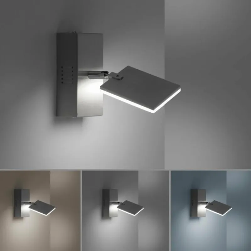 Luminaires Paul Neuhaus Applique murale Paul Neuhaus PURE-MIRA LED Aluminium, 1 lumière, Télécommandes* Éclairage Led