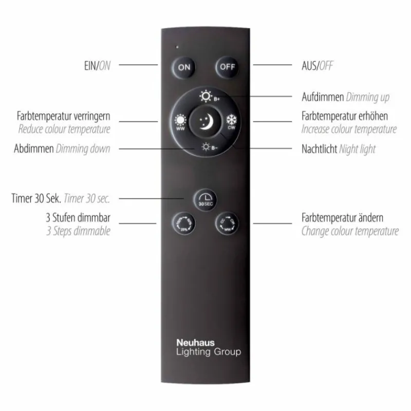 Luminaires Paul Neuhaus Applique murale Paul Neuhaus PURE-MIRA LED Aluminium, 1 lumière, Télécommandes* Éclairage Led