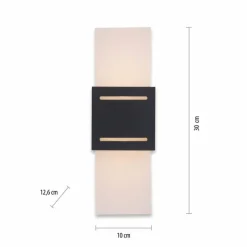 Luminaires Paul Neuhaus Applique murale Paul Neuhaus ORMA Anthracite, 1 lumière* Appliques