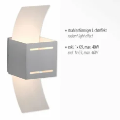 Luminaires Paul Neuhaus Applique murale Paul Neuhaus ORMA Aluminium, 1 lumière* Appliques