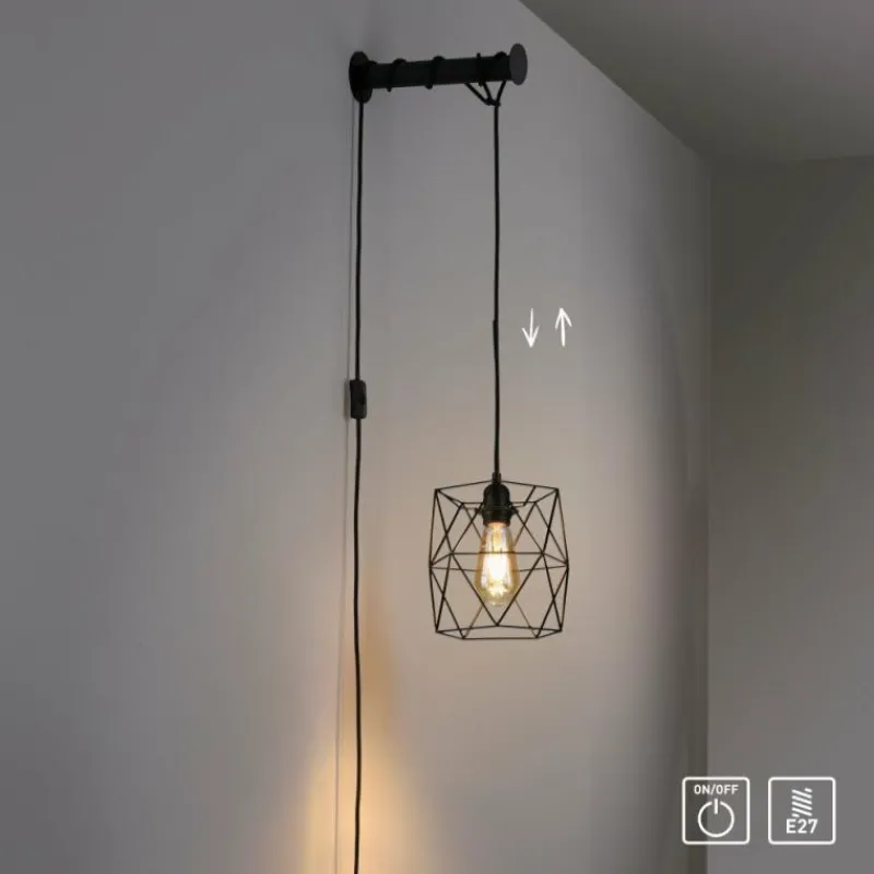 Luminaires Paul Neuhaus Applique murale Paul Neuhaus PILUA Noir, 1 lumière* Appliques