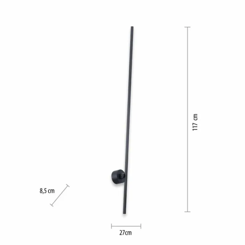 Luminaires Paul Neuhaus Applique murale Paul Neuhaus PURE-GRAFO LED Noir, 1 lumière* Éclairage Led