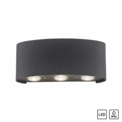 Luminaires Paul Neuhaus Applique murale Paul Neuhaus CARLO LED Anthracite, 6 lumières