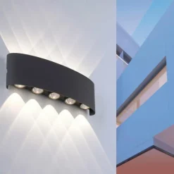 Luminaires Paul Neuhaus Applique murale Paul Neuhaus CARLO LED Anthracite, 10 lumières