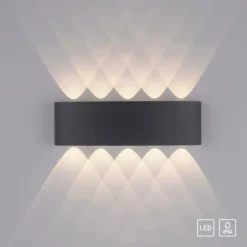 Luminaires Paul Neuhaus Applique murale Paul Neuhaus CARLO LED Anthracite, 10 lumières