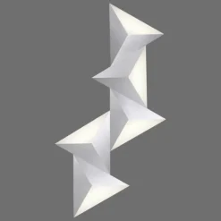 Paul Neuhaus Q-Serie Applique murale Paul Neuhaus Q-TETRA LED Aluminium, 5 lumières, Télécommandes, Changeur de couleurs