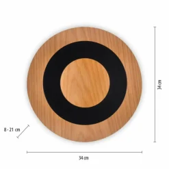 Lampes En Bois-Luminaires Paul Neuhaus Applique murale Paul Neuhaus NEVIS LED Écru, 1 lumière