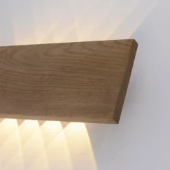 Lampes En Bois-Luminaires Paul Neuhaus Applique murale Paul-Neuhaus PALMA Gris, Bois clair, 10 lumières