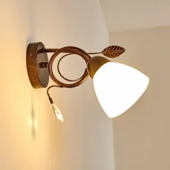 hofstein Applique murale Peccia Rouille, 1 lumière