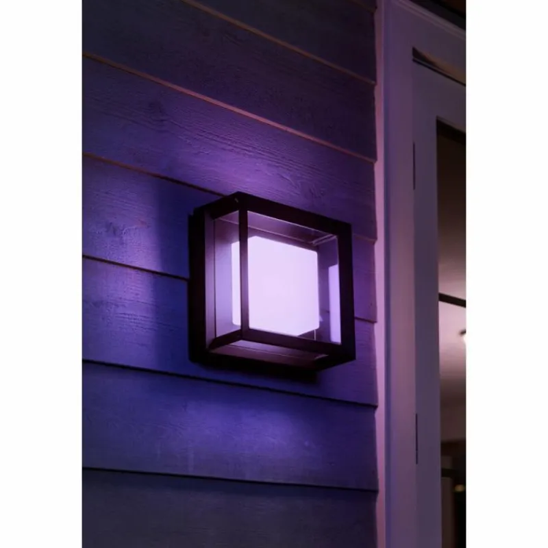 Luminaires Philips Applique murale Philips Hue Ambiance White & Color Econic LED Noir, 1 lumière, Changeur de couleurs